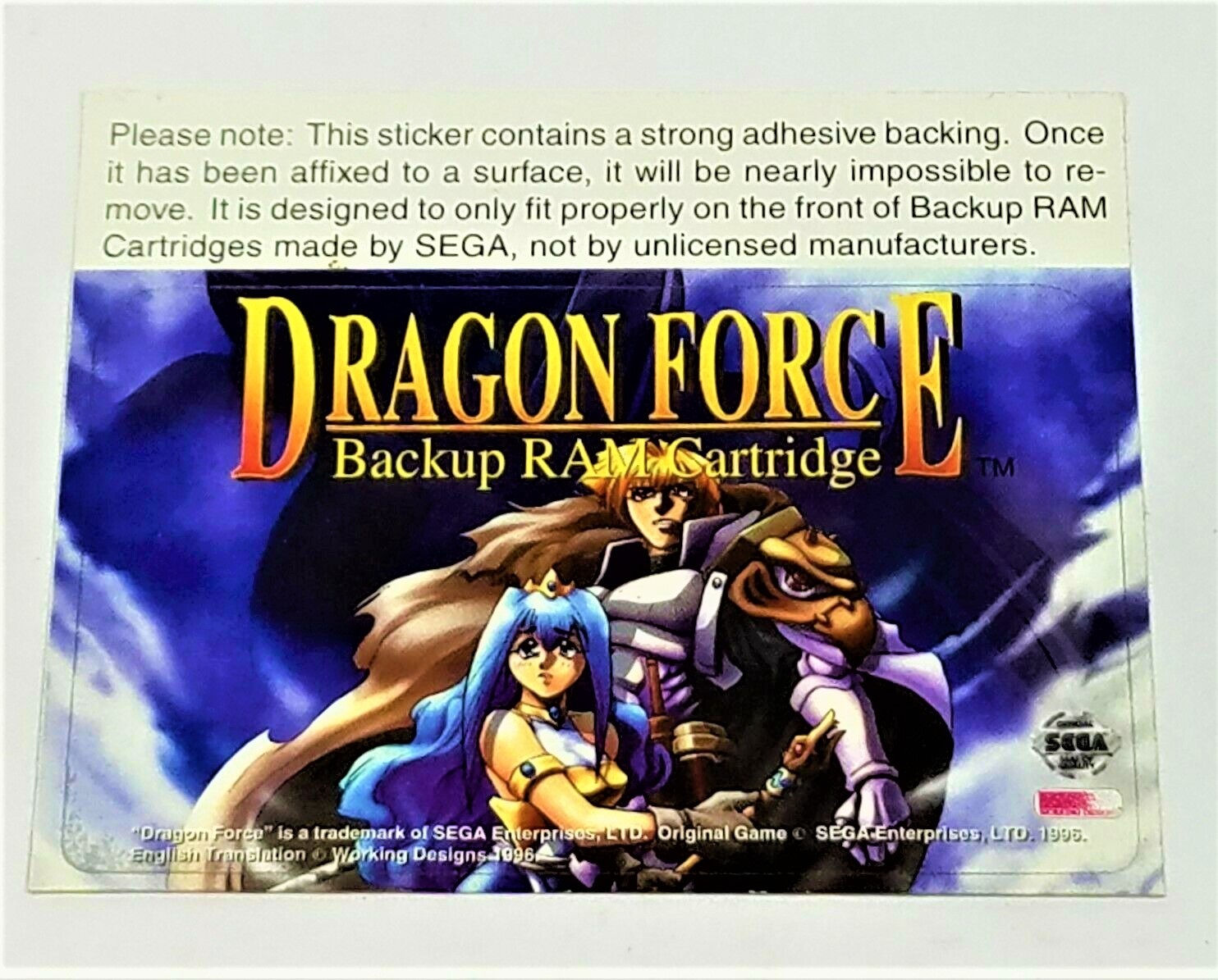 Dragon Force RAM Cartridge Sticker 2 – SHIRO Media Group Dragon Force RAM Cartridge Sticker 2 – SHIRO Media Group